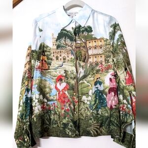 Rachel Zoe Med Blouse Couture Palace, Dresses, Floral, Peacock, Stream, Unique